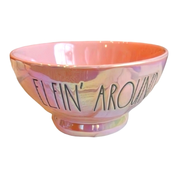 NEW Rae Dunn ELFIN' AROUND Iridescent Pink Bowls - Picture 2 of 5